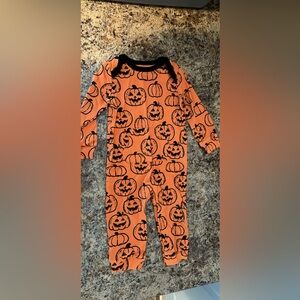 Wonder Nation Vibrant Orange Tee with Black Accents